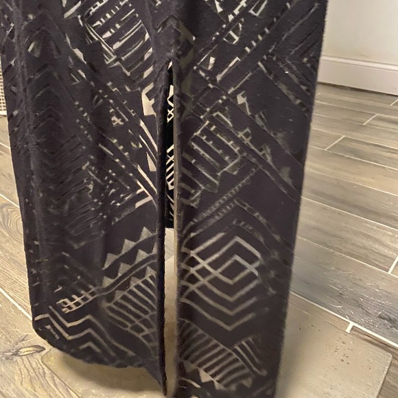 Black maxi dress with sheer bottom - Picture 5 of 5